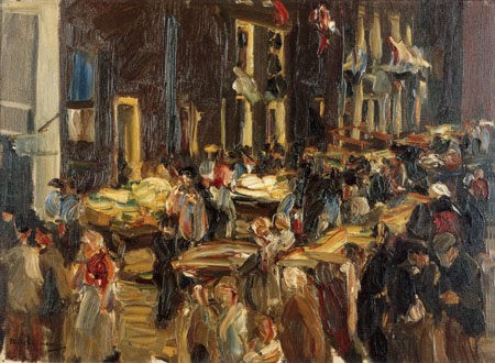 Judengasse in Amsterdam - Max Liebermann als Kunstdruck oder Gemälde