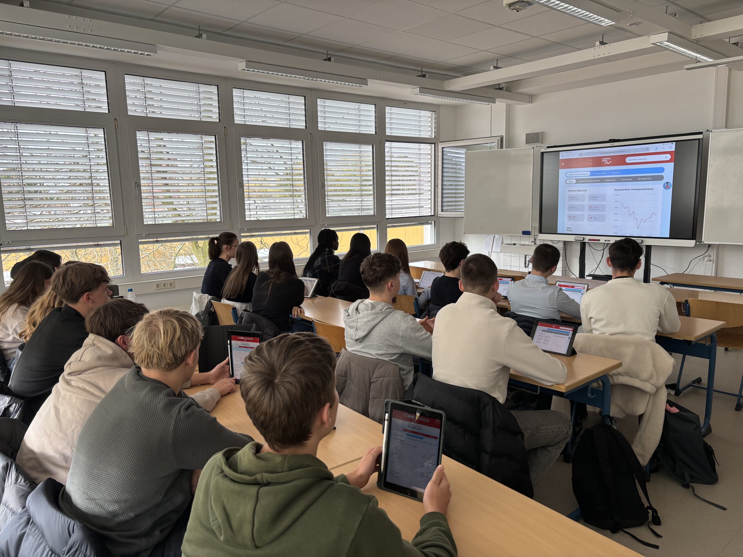 Mehr über den Artikel erfahren Teilnahme am Planspiel Börse