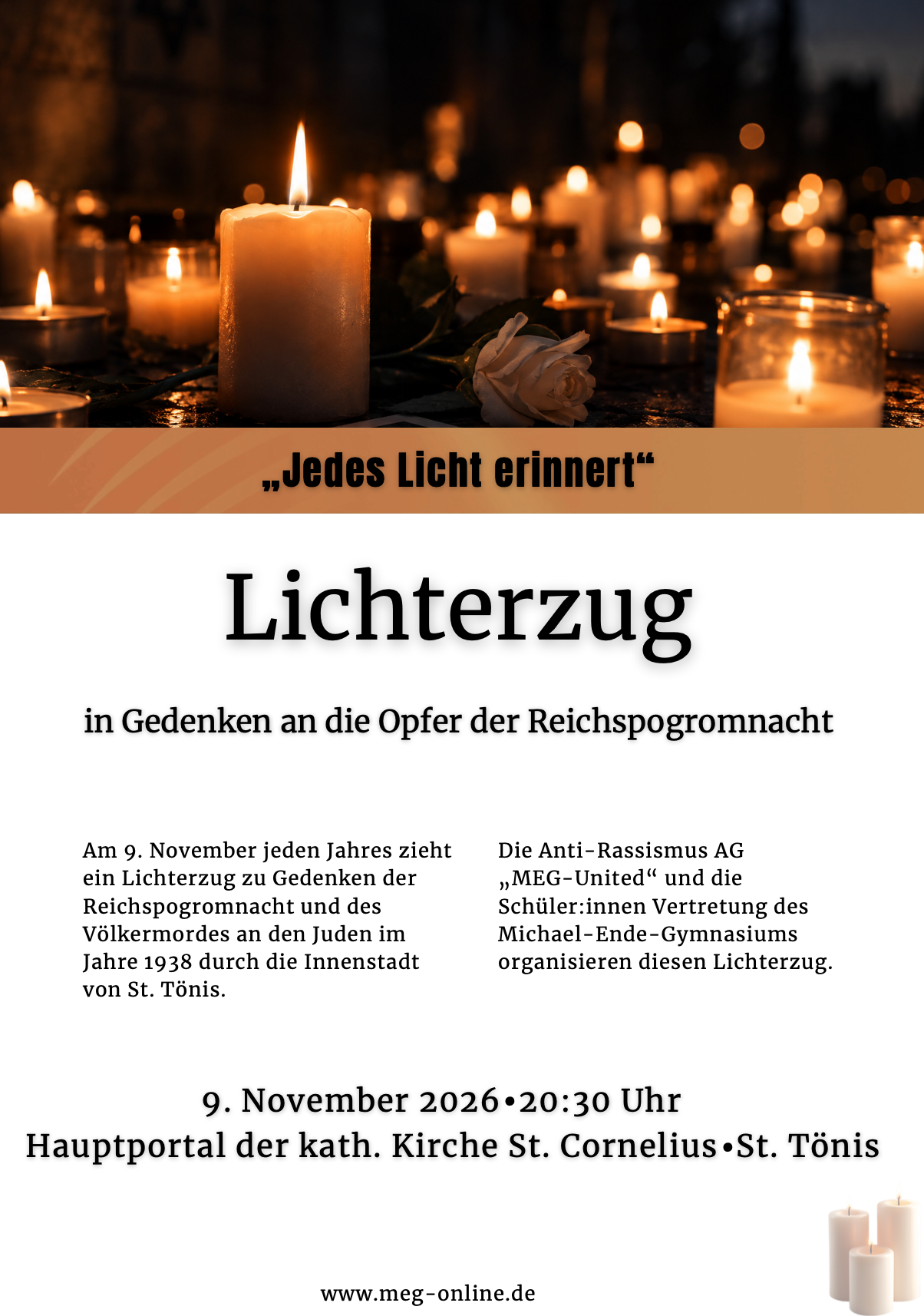 Mehr über den Artikel erfahren Einladung zum Lichterzug