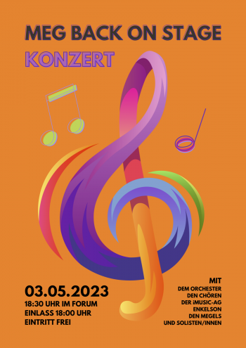 MEG Konzert 2023 - Poster